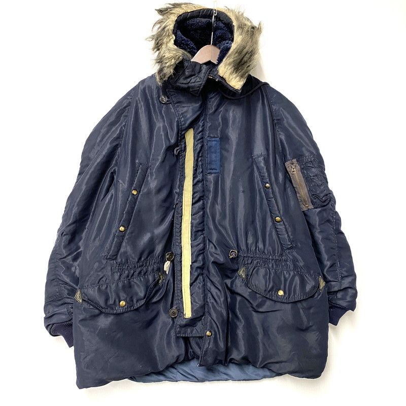 【現状渡し品】 U.S.AIR FORCE 8310-480200-461 AF 33-038-30082 MIL-J-6279 TALON ZIP アザラシファー 推定50S N-3A フライト ジャケット【146-260506-cs-19-izu】