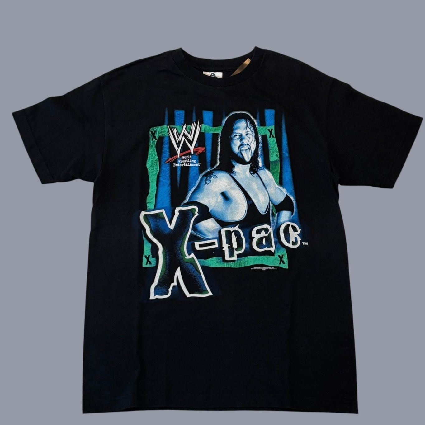 DEAD STOCK 00s WWE X-PAC S/S TEE エックスパック 半袖Tシャツ M Black 黒 Sean Waltman プロレス nWo 古着