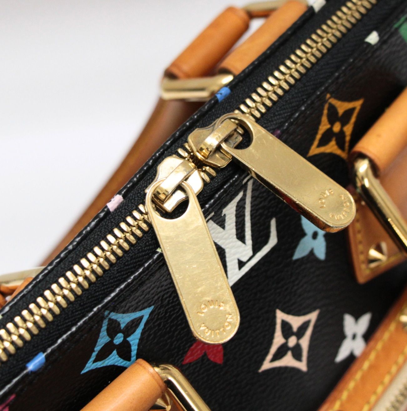 ルイヴィトン Louis Vuitton アルマPM ハンドバッグ マルチカラ― 黒