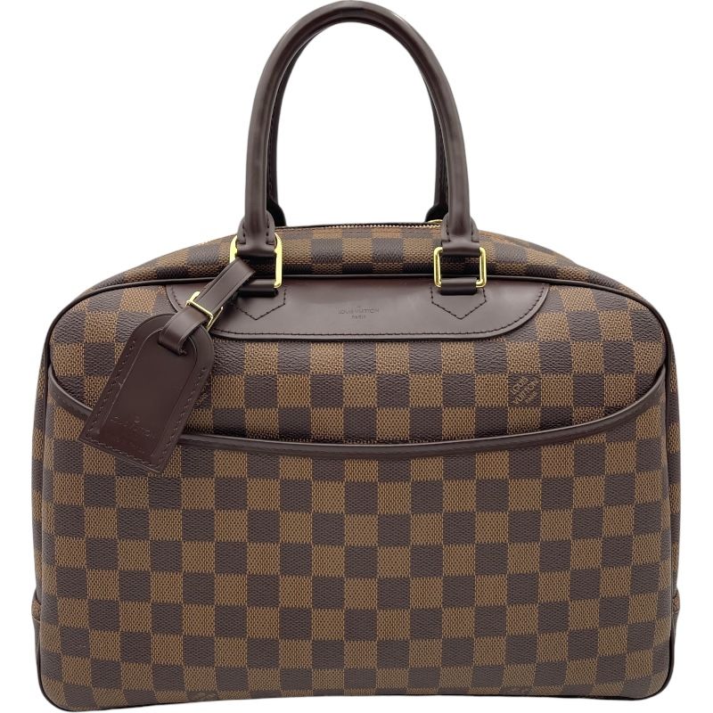 ルイ・ヴィトン LOUIS VUITTON ドーヴィル N47272 ブラウン ダミエ レディース ハンドバッグ
