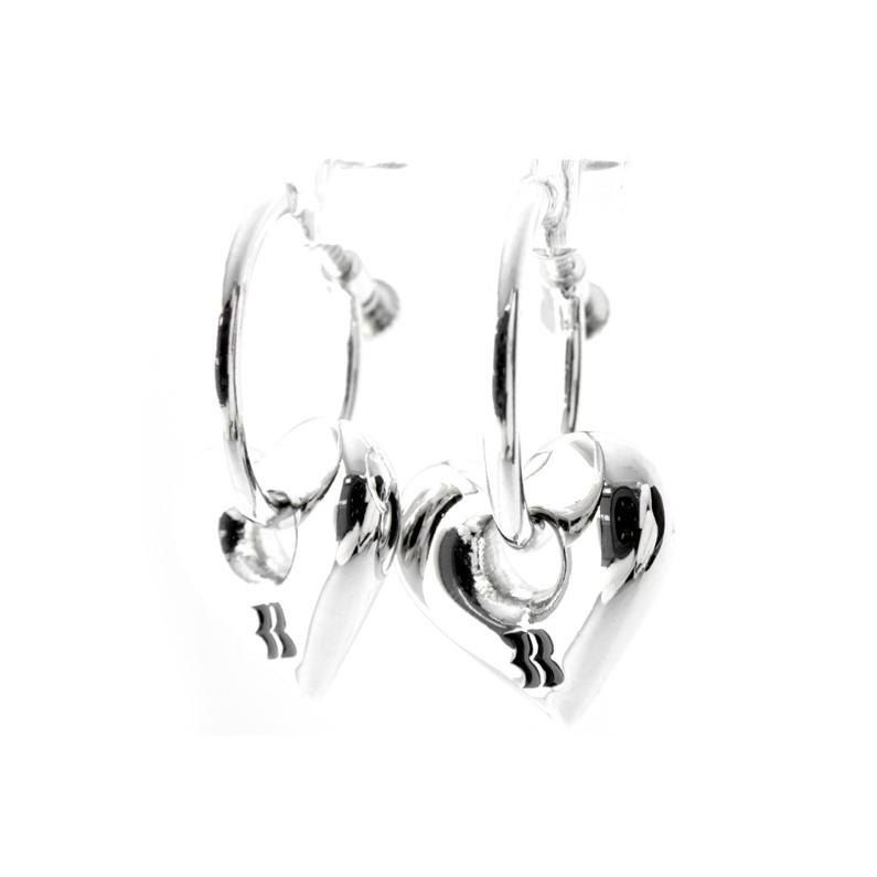 ベイシックス BASICKS 【 BB LOGO EARRINGS S4 5 1106 】 ロゴ モチーフ シルバー イヤリング　49625