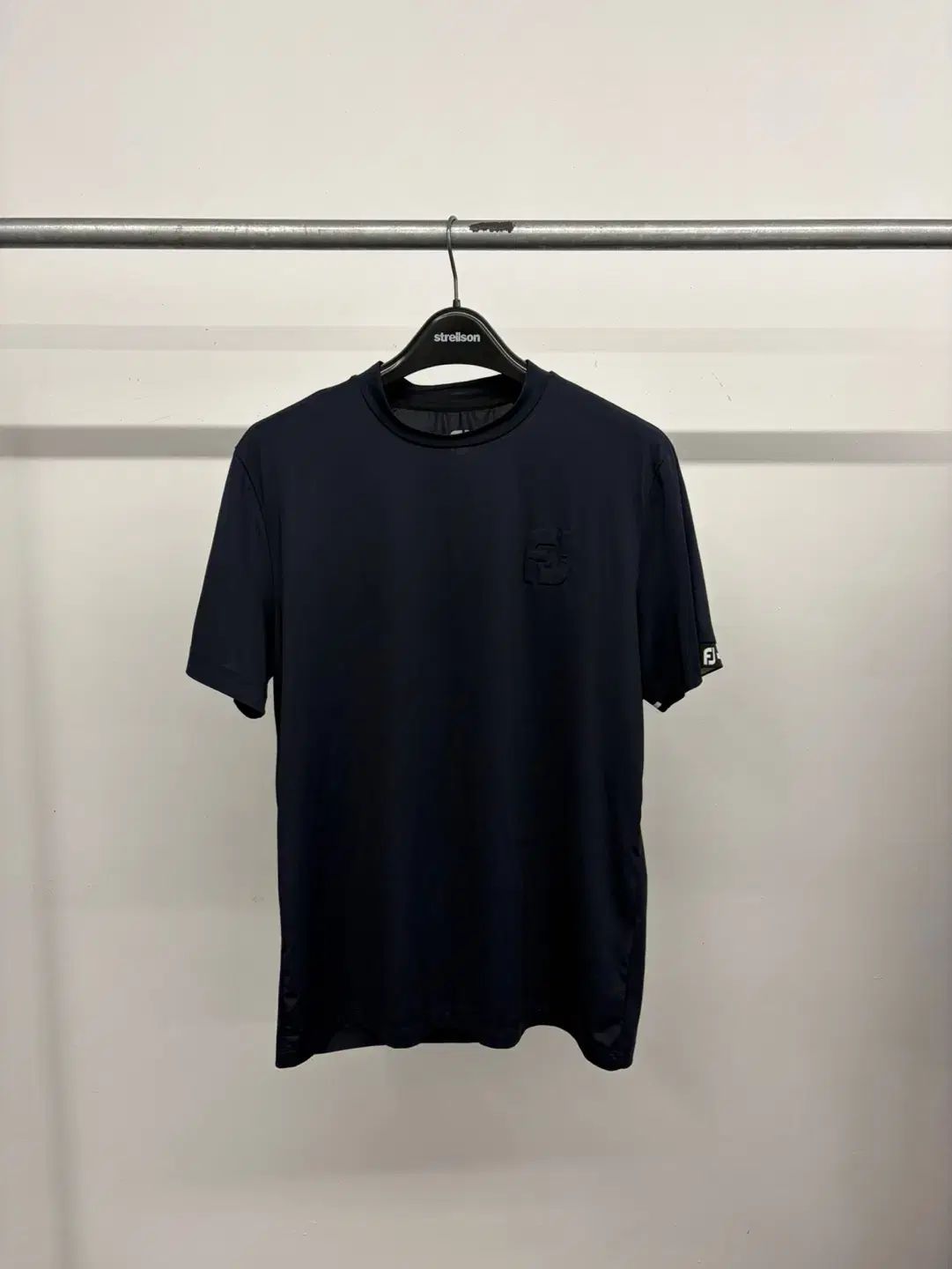 (100-スリム105) メンズ FootJoy フットジョイ FJ ゴルフ ロゴエンボス POINT 半袖Tシャツ