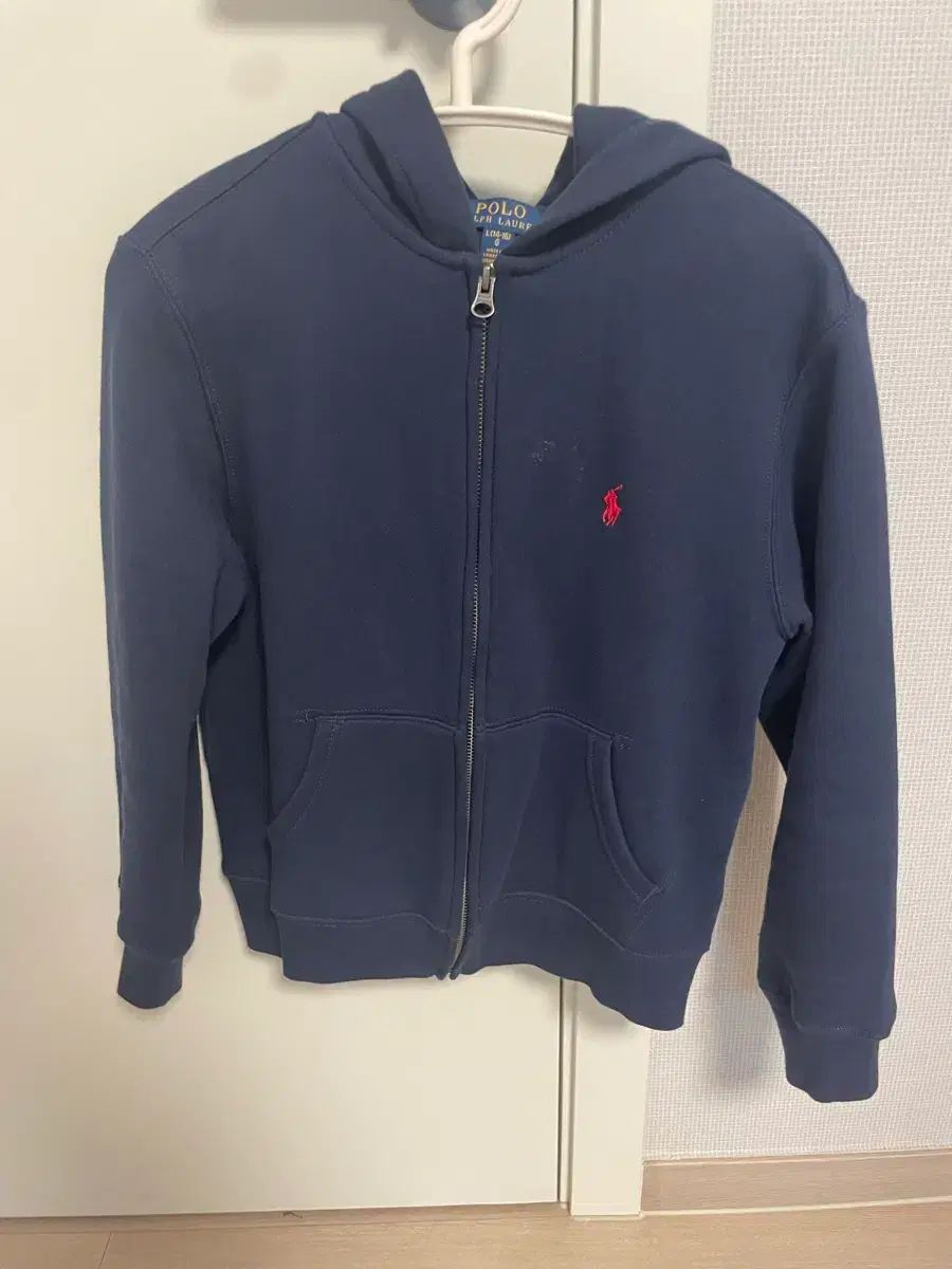ポロラルフローレン ネイビー フードジップアップ