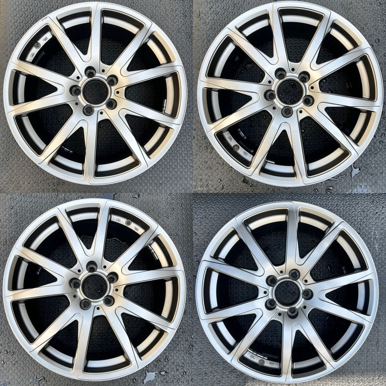 メルセデスベンツ用 社外アルミホイール 18インチ 8J PCD112 5穴 ハブ径66.2mm 4本セット【商品管理番号 2601-00111】