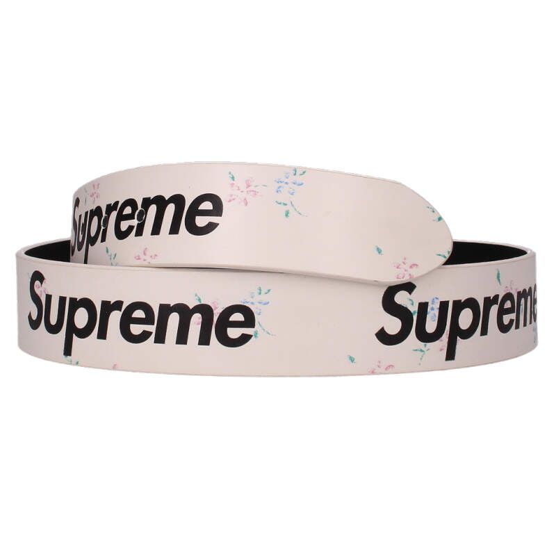 シュプリーム  Repeat Leather Belt ロゴレザー花柄ベルト メンズ シュプリーム Repeat Leather Belt ロゴレザー花柄ベルト メンズ