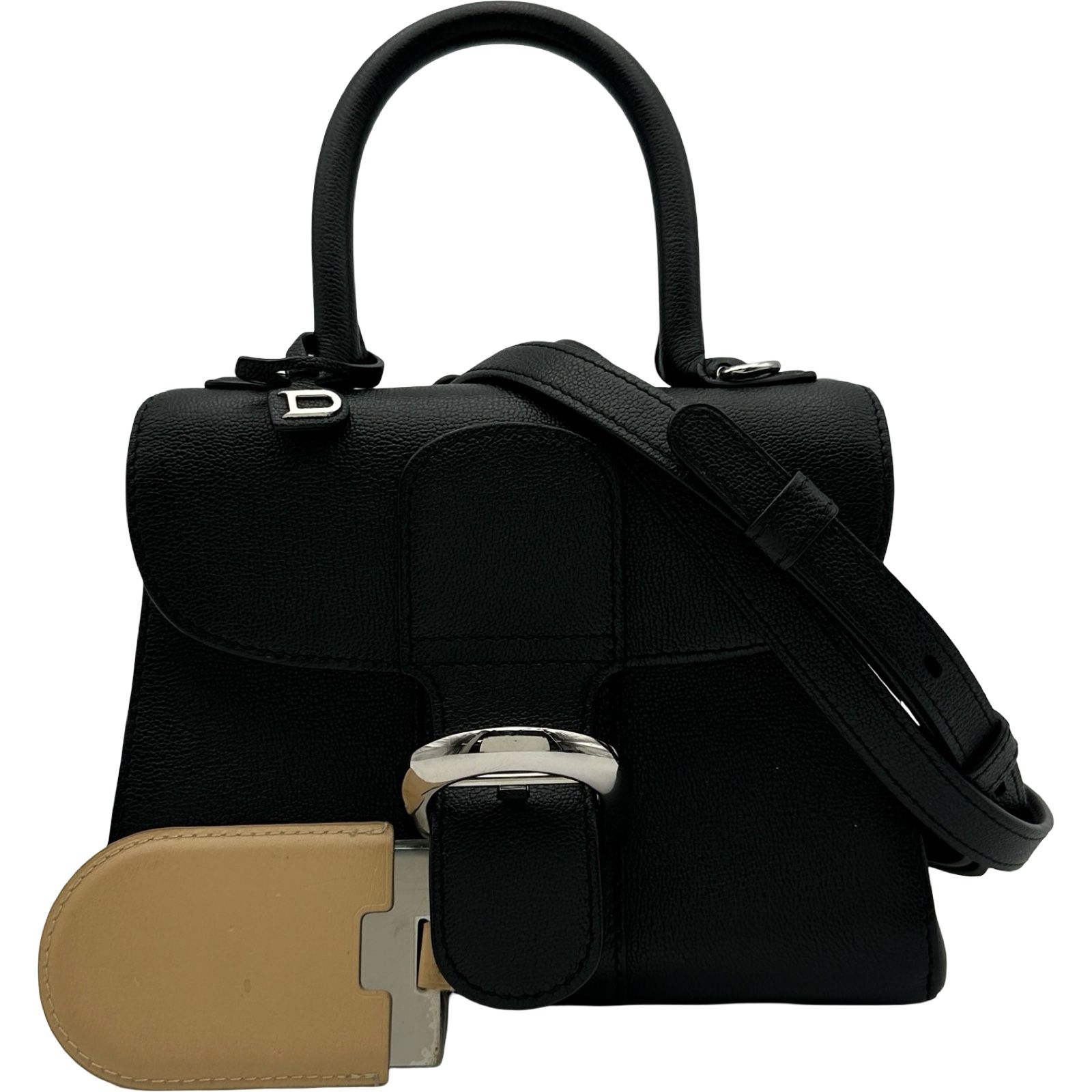 デルヴォー DELVAUX ブリヨンミニ AA0406AAU0 ブラック シルバー金具