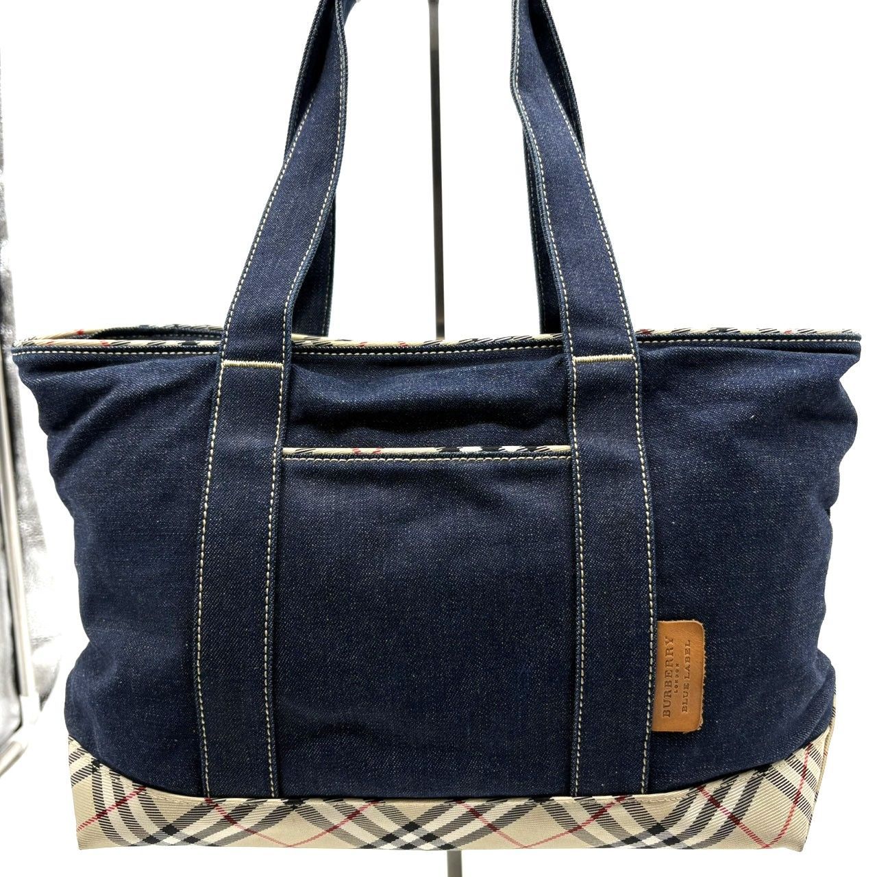 バーバリーブルーレーベル Burberry Blue Label トートバッグ デニム 