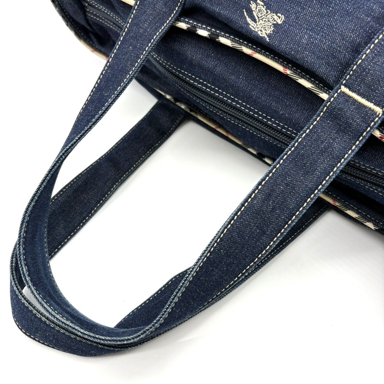 バーバリーブルーレーベル Burberry Blue Label トートバッグ デニム 