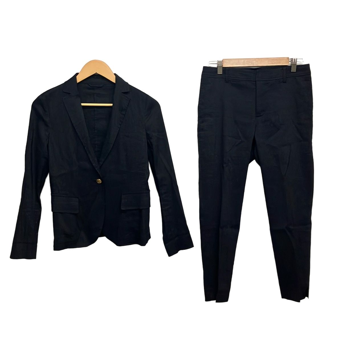 MACKINTOSH LONDON(マッキントッシュロンドン) レディースパンツスーツ レディース - ダークネイビー 麻混