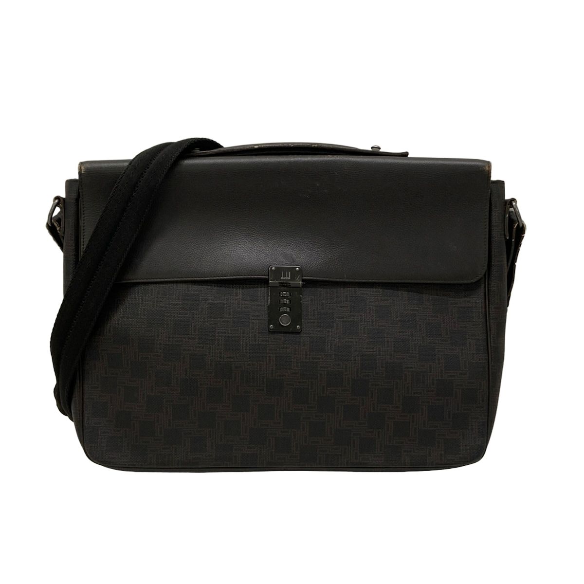 dunhill/ALFREDDUNHILL(ダンヒル) ショルダーバッグ - 黒×ダーク 
