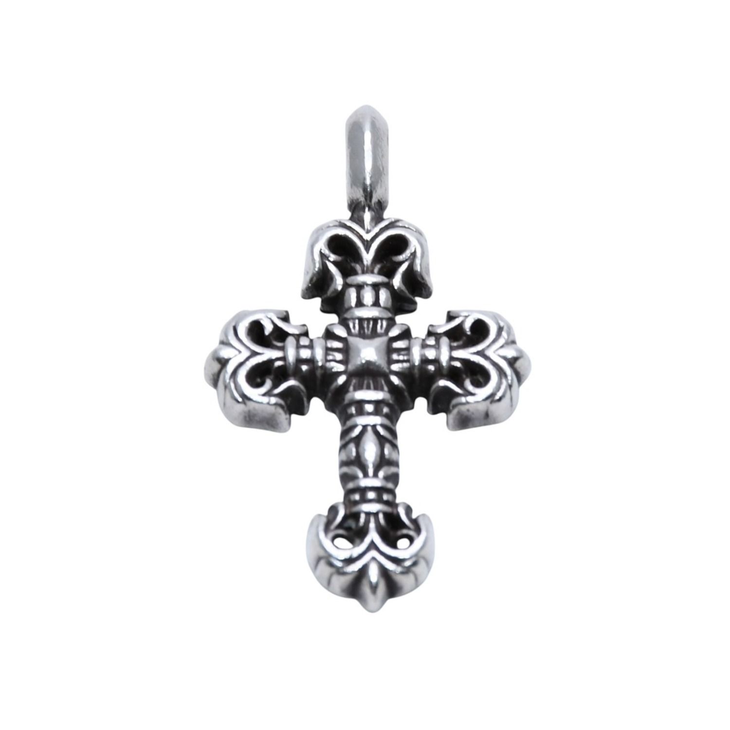 新品同様 CHROME HEARTS クロムハーツ タイニー フィリグリークロス 約4.68g ペンダント SV925 シルバー 中古 4a001720