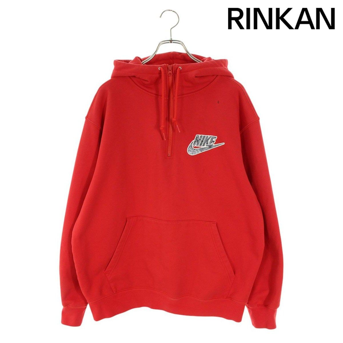 シュプリーム ×ナイキ NIKE 21SS Half Zip Hooded Sweatshirt ハーフ