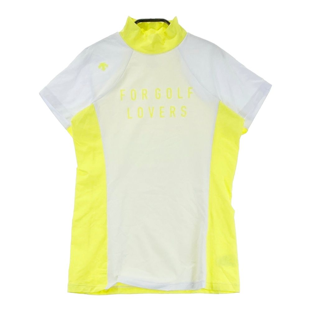 サイズ：L DESCENTE GOLF デサントゴルフ ハイネック 半袖Tシャツ イエロー系 [240101680440] ゴルフウェア レディース ストスト 5,016円