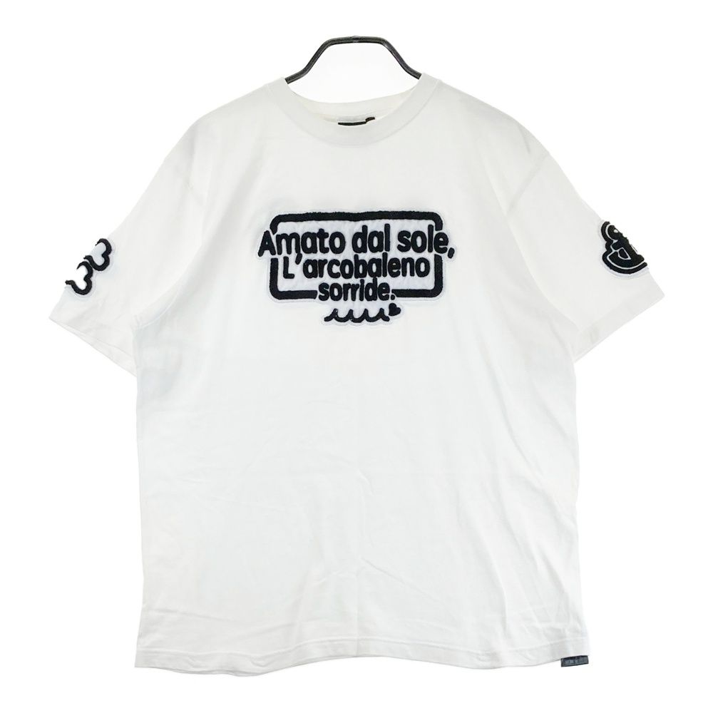 サイズ：7 MUTA MARINE ムータマリン 半袖Tシャツ ワッペン ホワイト系 [240101684814] ゴルフウェア メンズ ストスト