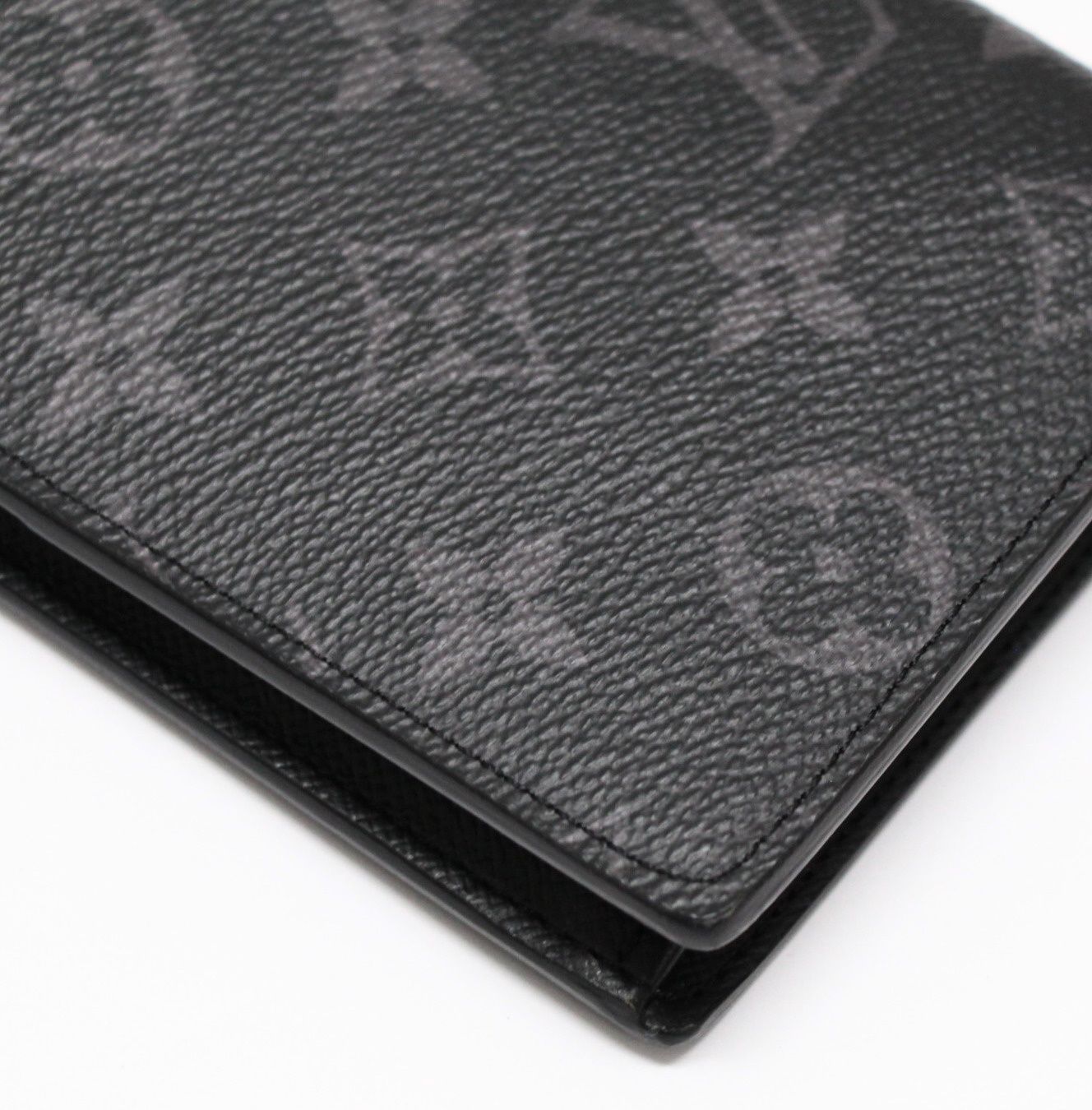 美品 ルイヴィトン Louis Vuitton ポルトフォイユ・ブラザ 二つ折り長財布 モノグラム・エクリプス M61697 RFID 【74688】 美品 ルイヴィトン Louis Vuitton ポルトフォイユ・ブラザ 二つ折り長