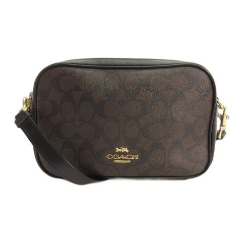 コーチ COACH シグネチャー ショルダーバック カメラバッグ ブラウン F68168