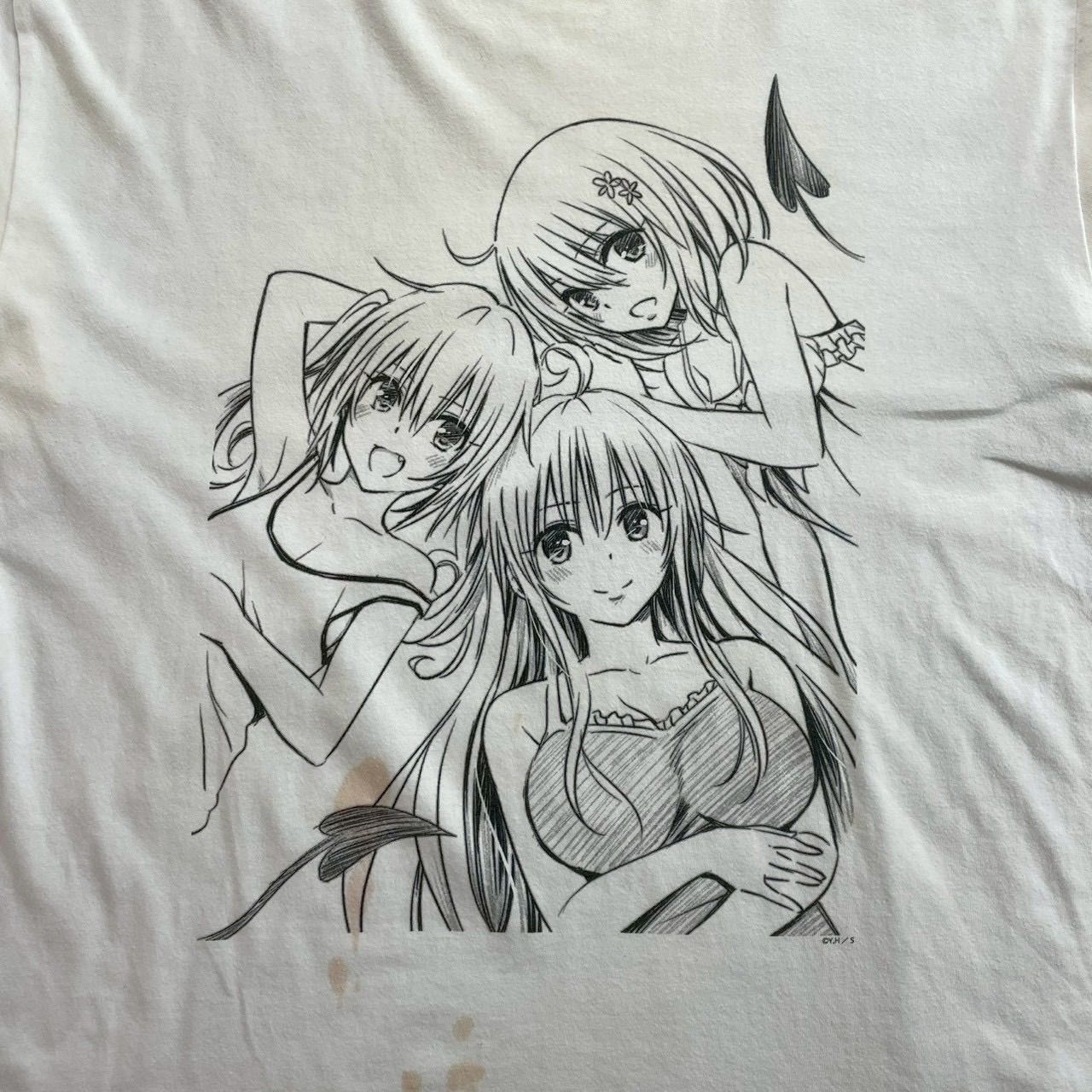 To LOVEる とらぶる 15周年記念 原画展 ララ モモ ナナ グラフィック T