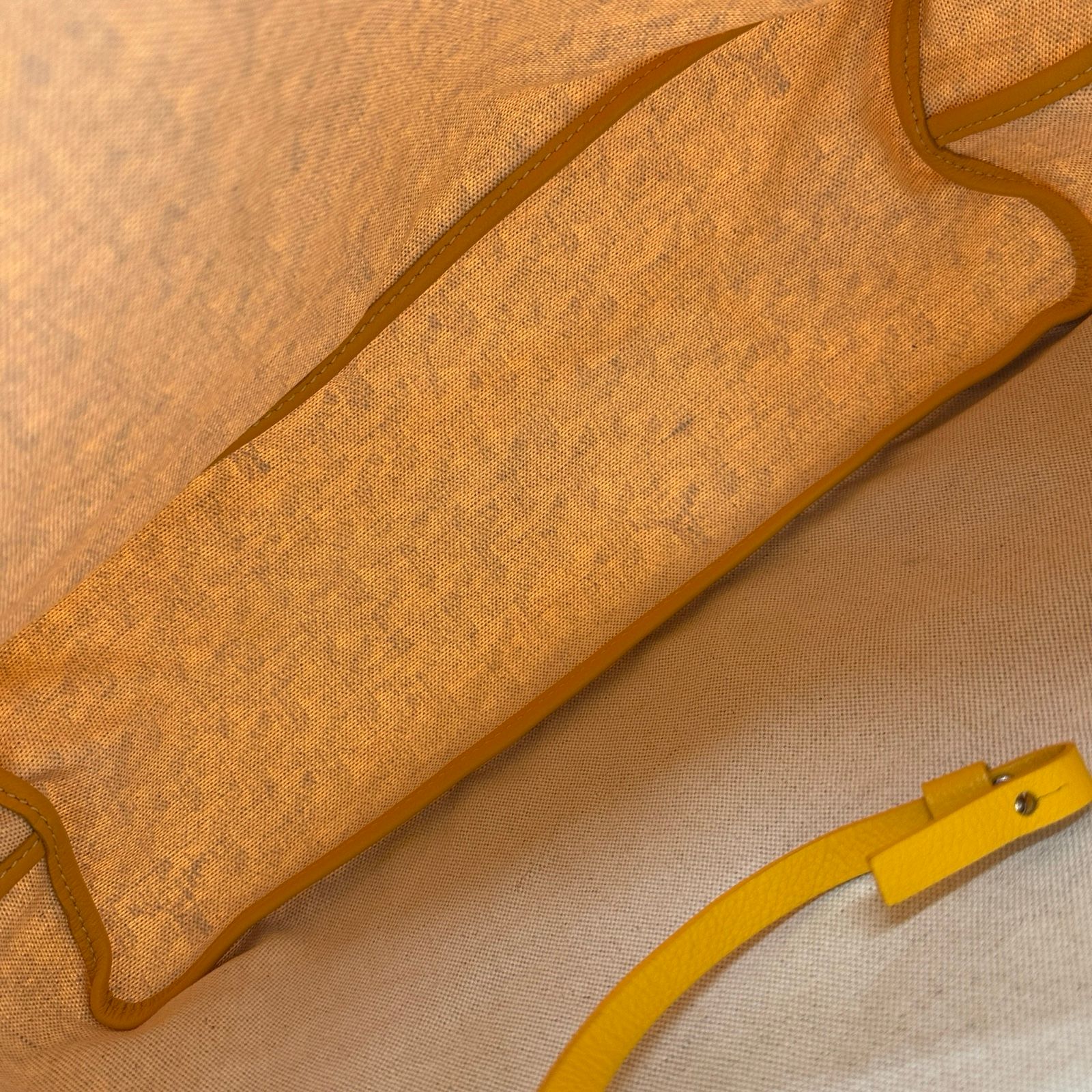 ゴヤール GOYARD ホーボーバッグ イエロー コーティングキャンバス 