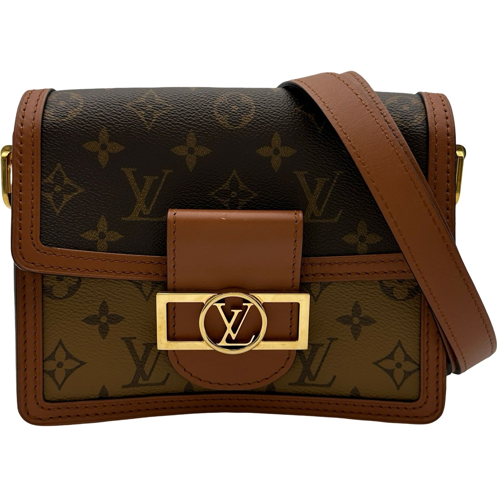 ルイ・ヴィトン LOUIS VUITTON ドーフィーヌMINI M45959 ブラウン モノグラム/リバース レディース ショルダーバッグ 121,500円