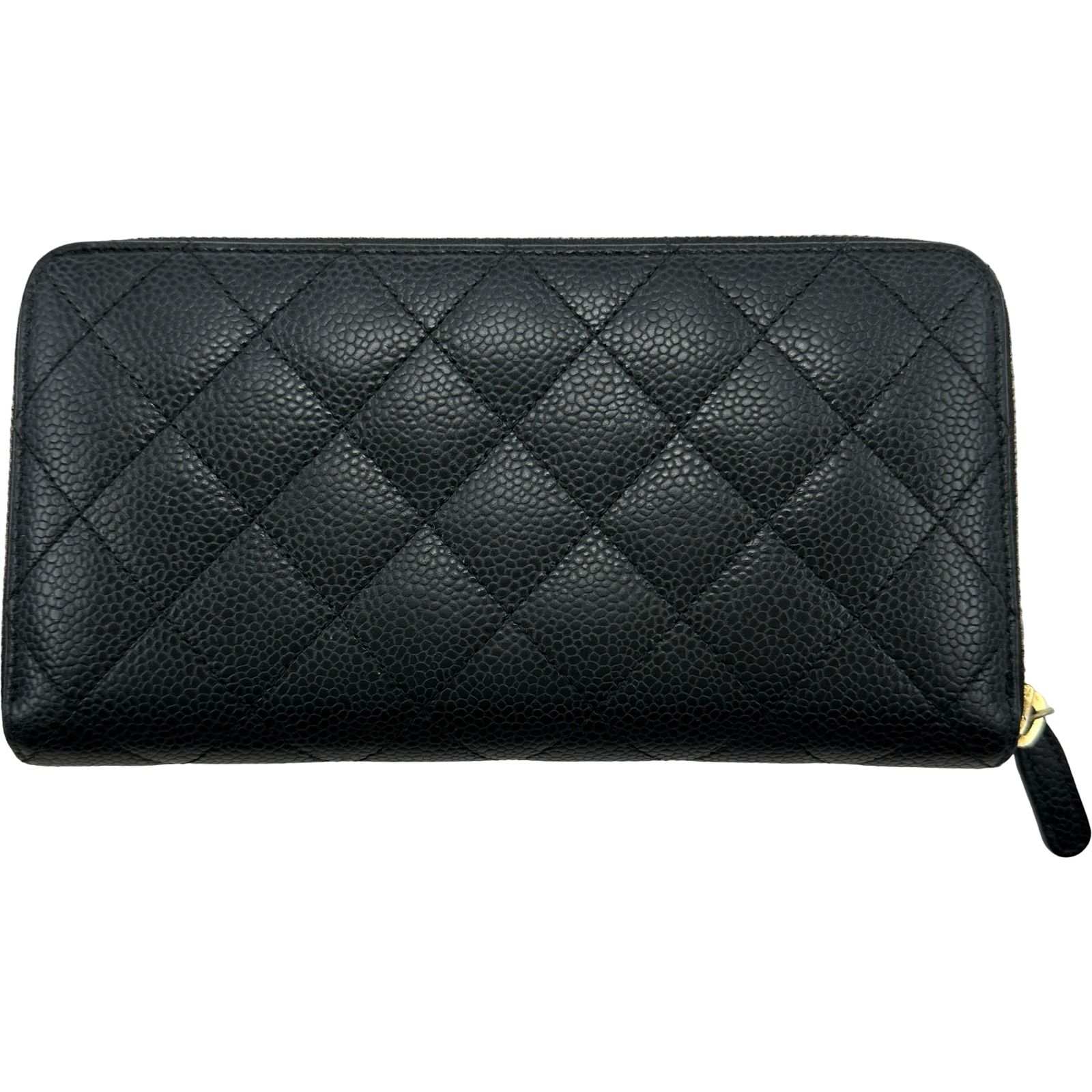 シャネル CHANEL マトラッセロングジップウォレット A50097 20番台 ブラック ゴールド金具 キャビア レディース 長財布 シャネル CHANEL マトラッセロングジップウォレット A50097 20番台