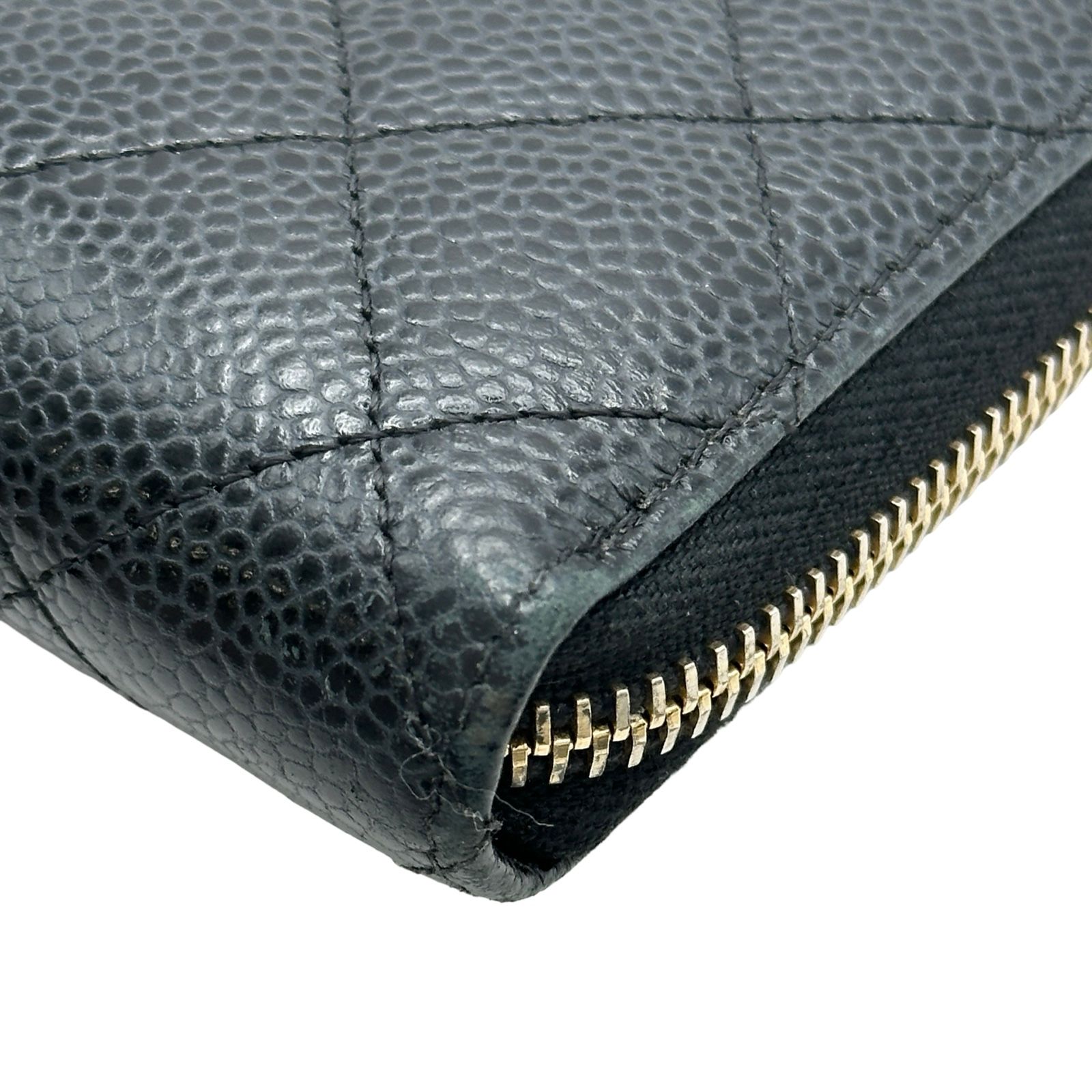 シャネル CHANEL マトラッセロングジップウォレット A50097 20番台