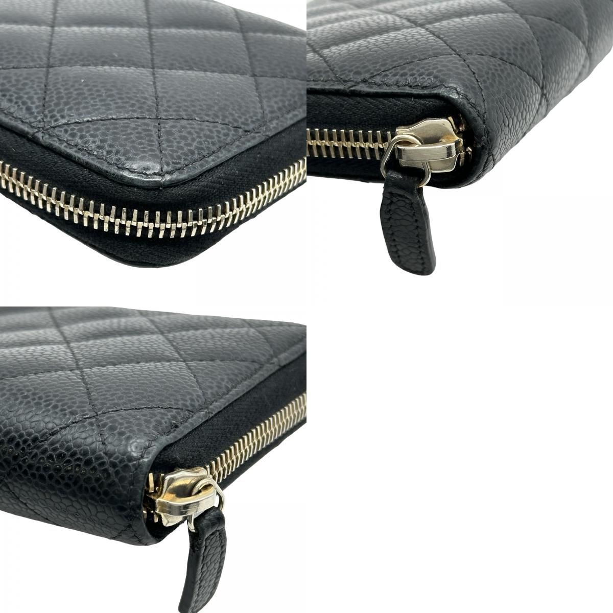 シャネル CHANEL マトラッセロングジップウォレット A50097 20番台