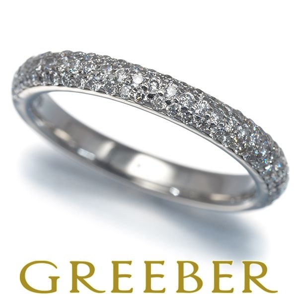 4℃ リング ダイヤ ダイヤモンド パヴェ 11号 Pt950 #189016