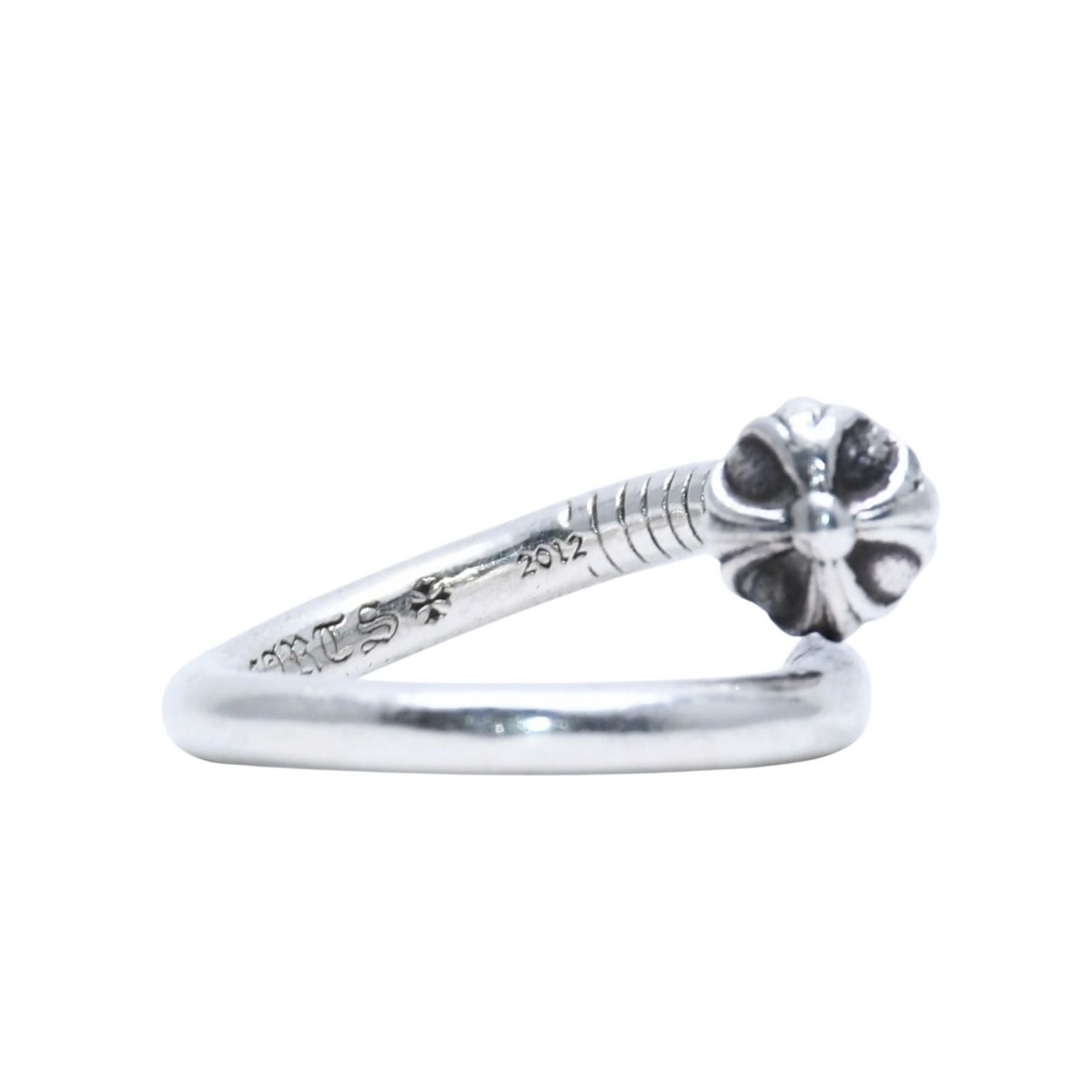CHROME HEARTS クロムハーツ ネイルリング クロスボール 6.83g 12号