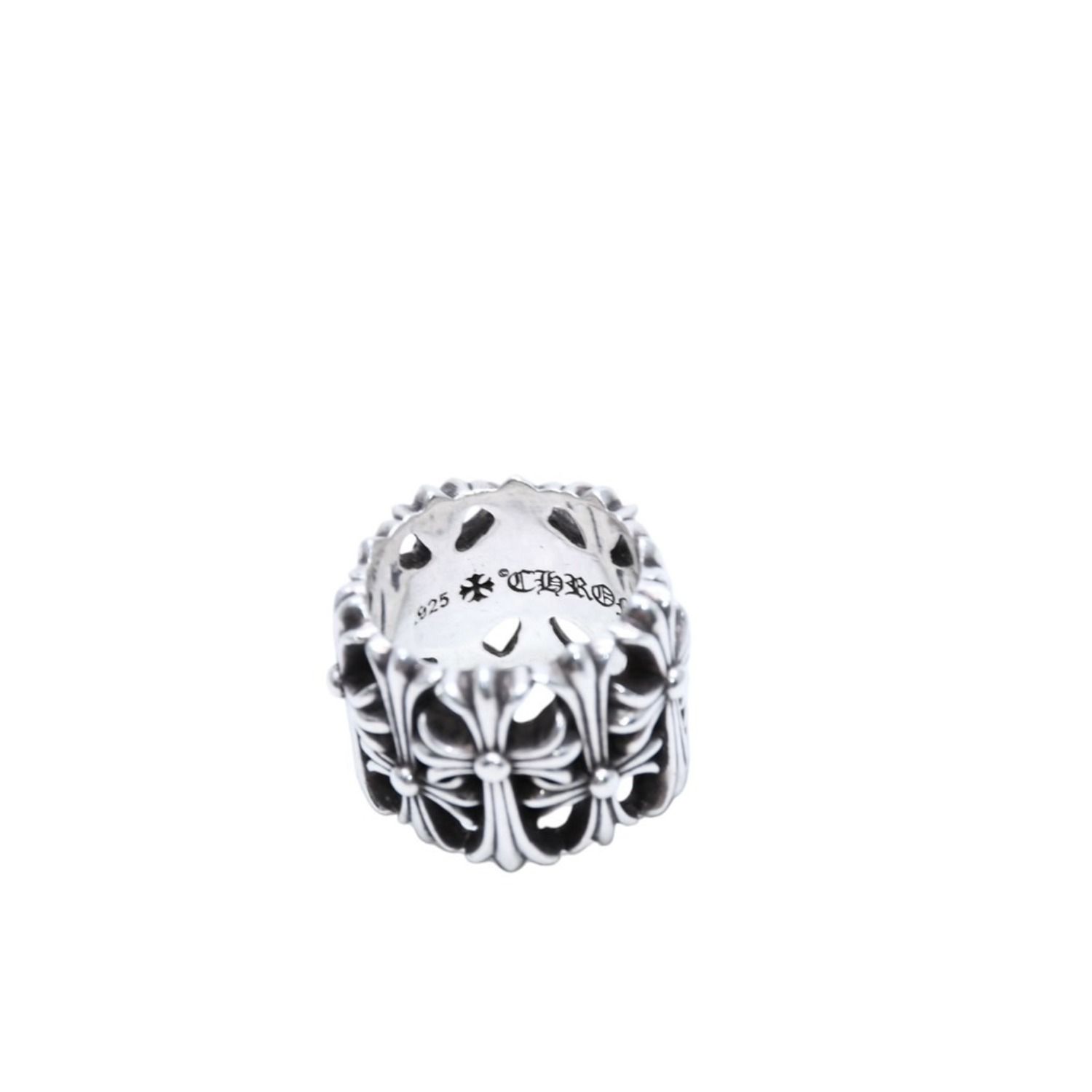 極美品 CHROME HEARTS クロムハーツ セメタリークロスリング 20.35g 17 