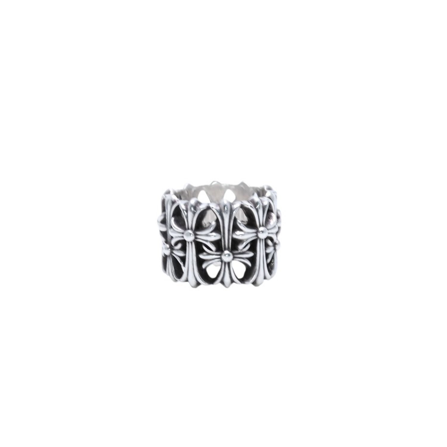 極美品 CHROME HEARTS クロムハーツ セメタリークロスリング 20.35g 17 