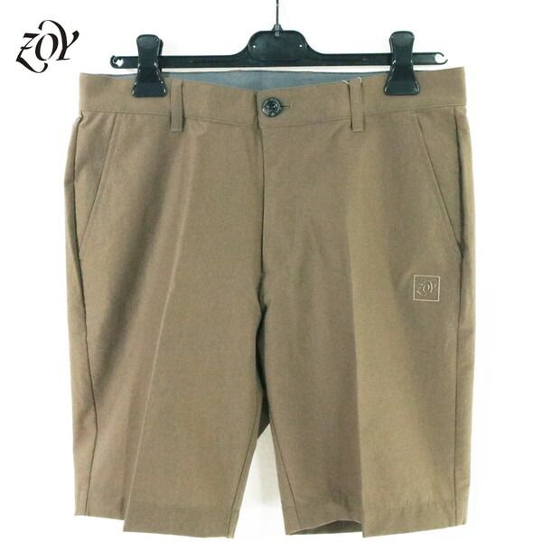60%OFF 新品 ゾーイ ZOY ショートパンツ 82 HPT196 Lサイズ ライトブラウン メンズ ハーフパンツ ポリエステル100% ストレッチ COOL DOTS 春夏 ゴルフウェア 071442412