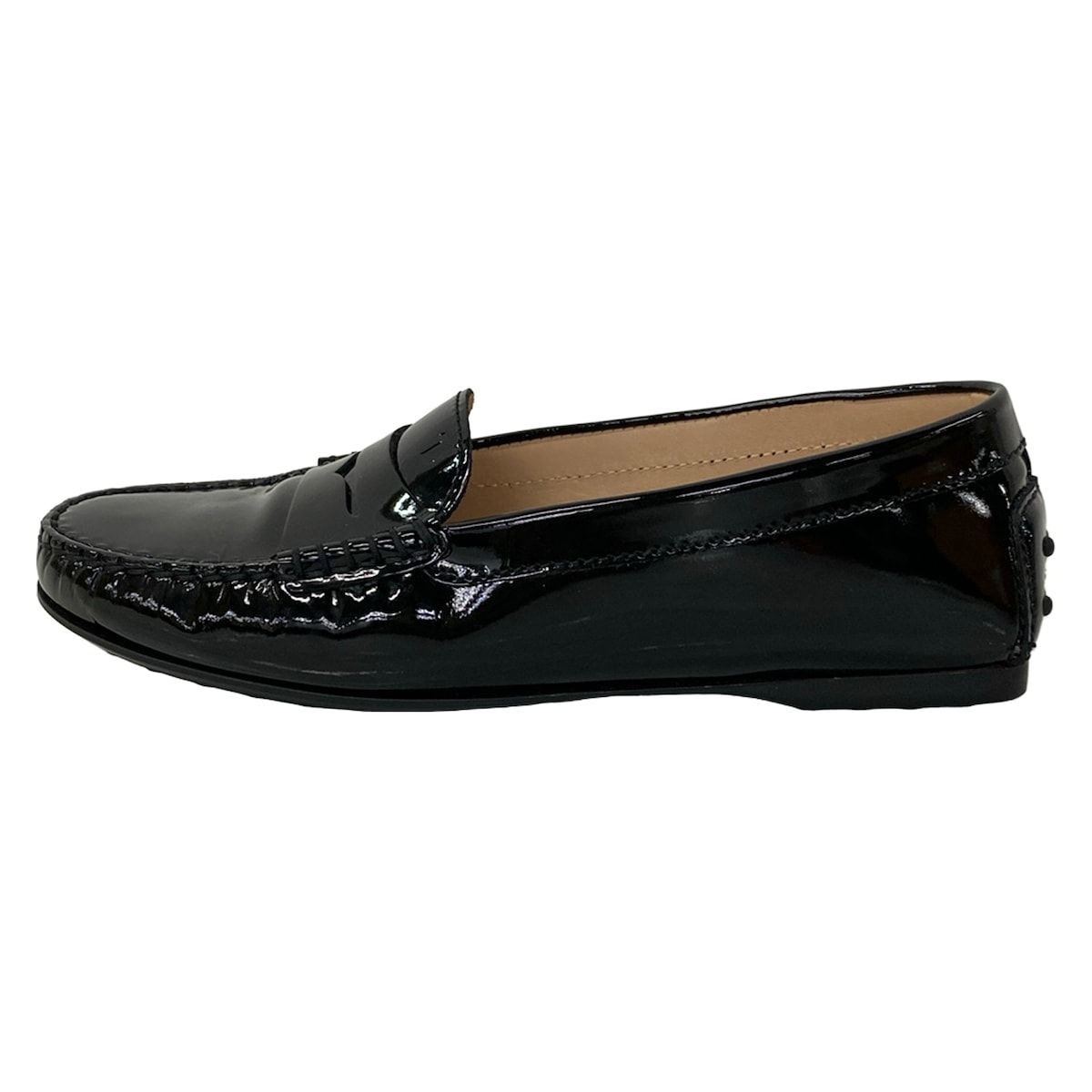 TOD'S(トッズ) ドライビングシューズ 35 レディース - 黒 インソール取外し可 レザー