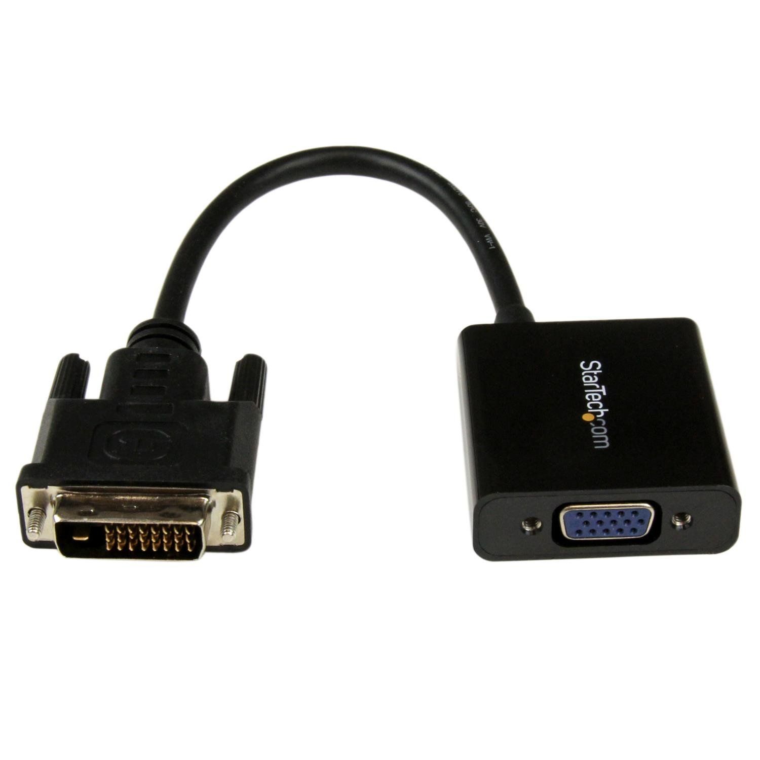 StarTech.com DVI-D to VGA Active Converter Adapter DVI-D Male to VGA Female USB Bus-Powered 1920x1200 DVI2VGAE