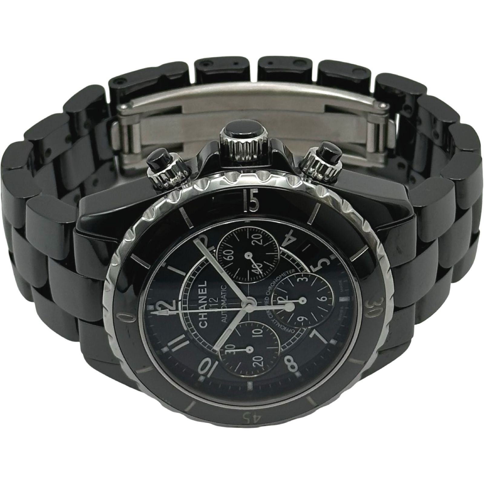 シャネル CHANEL J12 クロノグラフ 41MM H0940 ブラック セラミック 