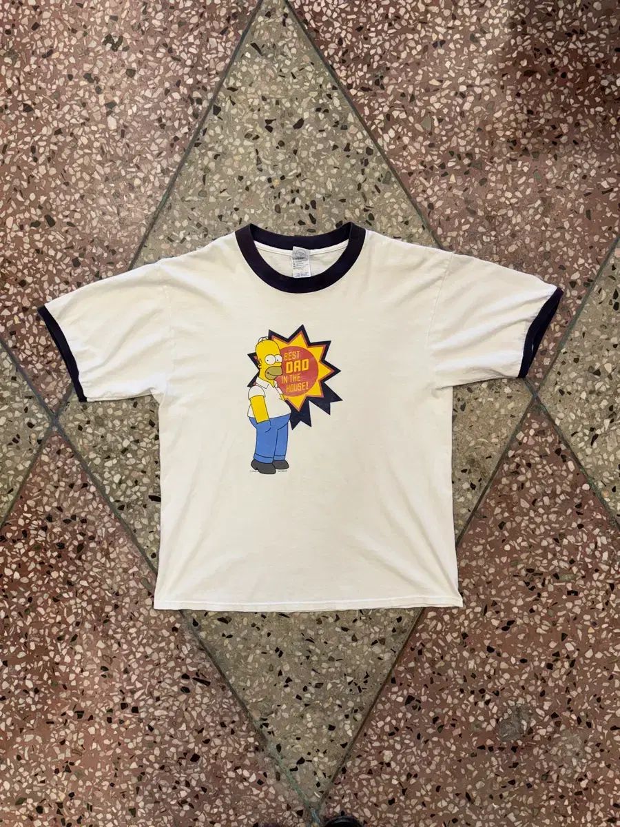 00年代 デルタ ホーマー・シンプソン リンガーTシャツ (XL)