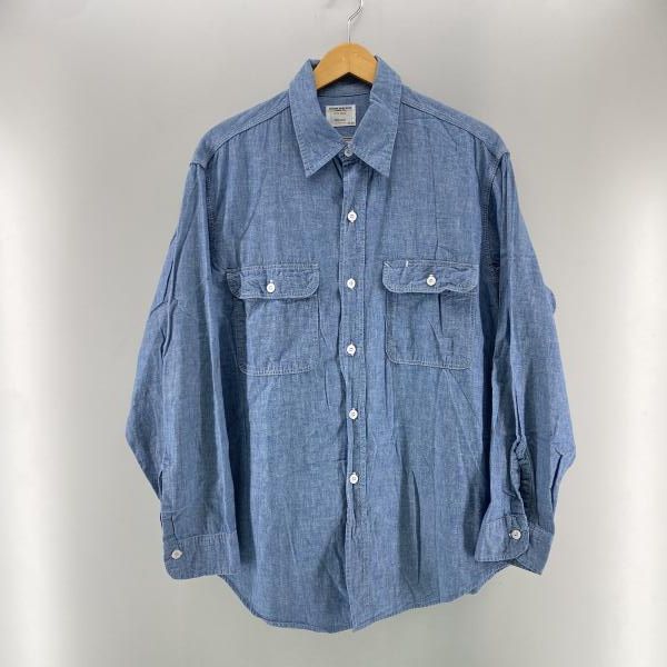 【中古】BIGMAC 70s シャンブレーワークシャツ XL相当　ビッグマック[24]