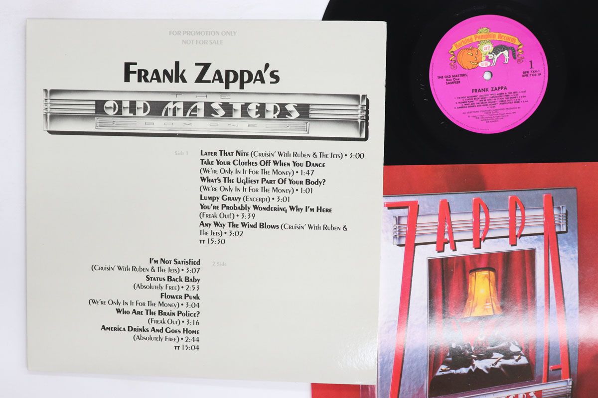LP Frank Zappa Old Masters, Box One Sampler BPR7X41 BARKING PUMPKIN プロモ /00260 4,729円