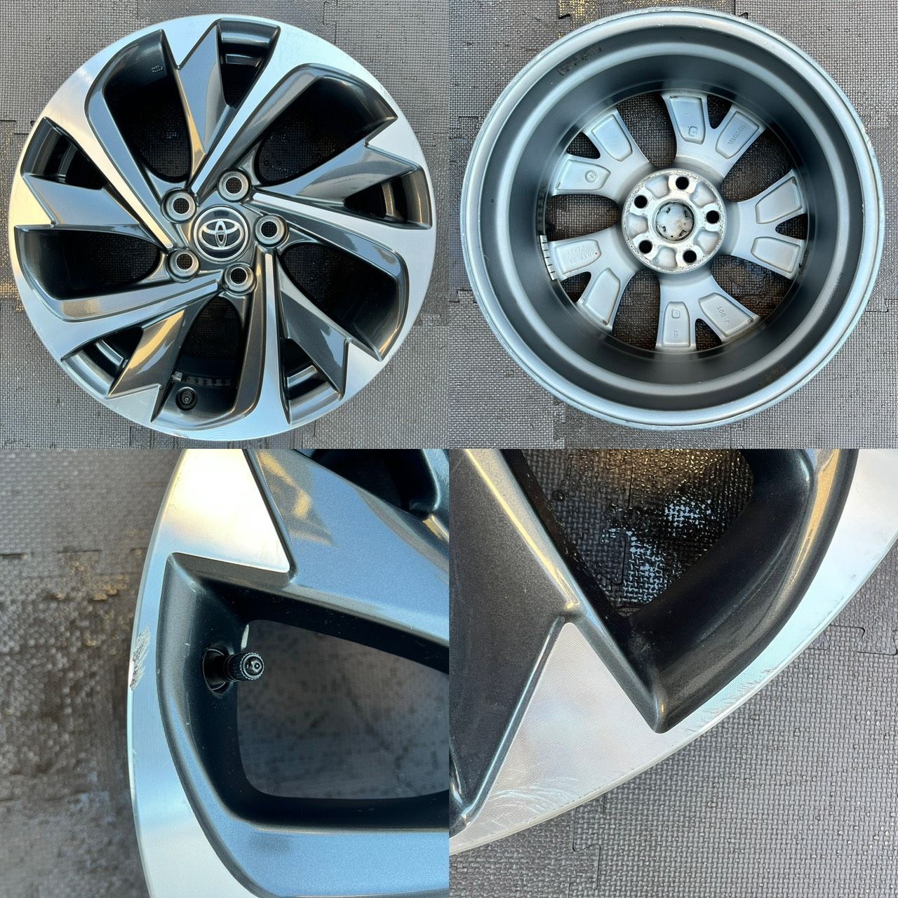トヨタ オーリス純正 17インチ アルミホイール 4本セット 17x7J +50 5H