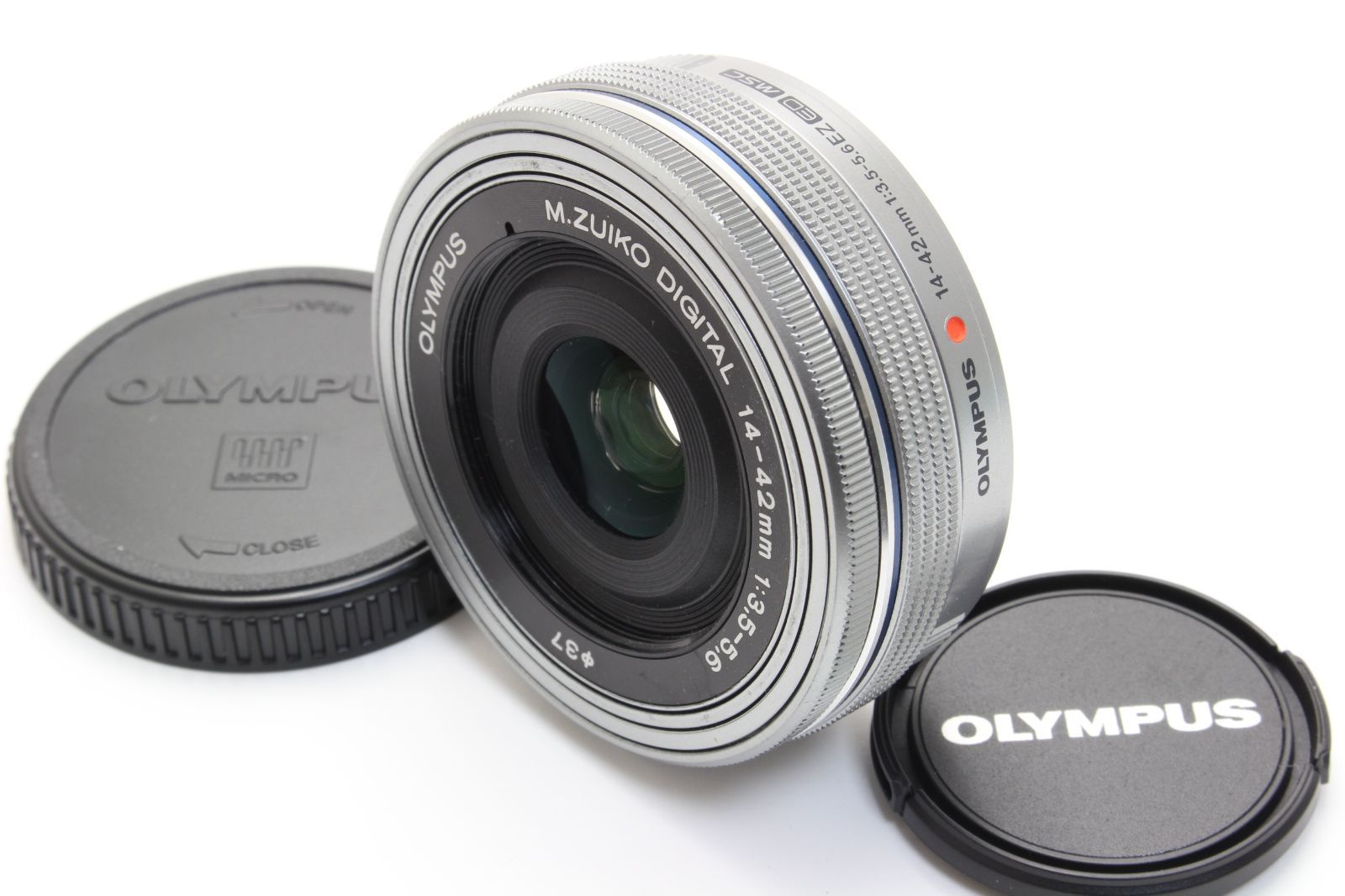 AB+ (良品) OLYMPUS オリンパス M.ZUIKO DIGITAL 14-42mm F3.5-5.6 EZ シルバー 初期不良返品無料 5-9