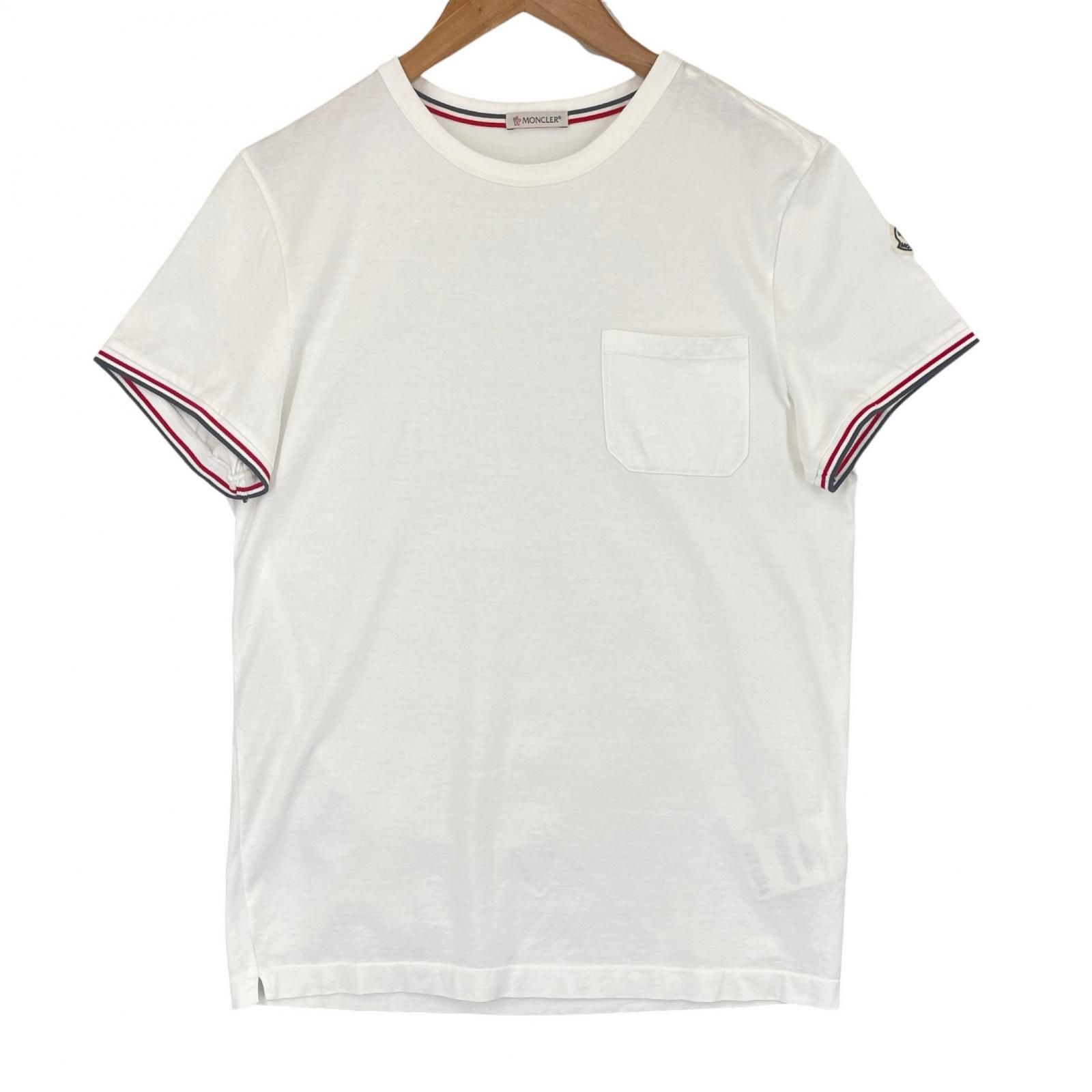 MONCLER/S/ホワイト/半袖Tシャツ/型番E10918019800 8390Y