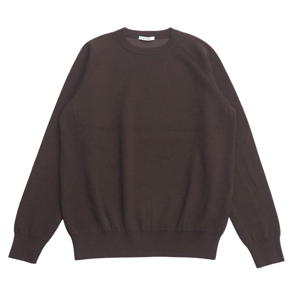 良品 22AW SLOANE スローン 3G天竺 杢スラブ クルーネック ニット セーター サイズ1 パープル レディース 古着 中古 USED SLOANE - 良品 22AW SLOANE スローン 3G天竺 杢スラブ クルーネック
