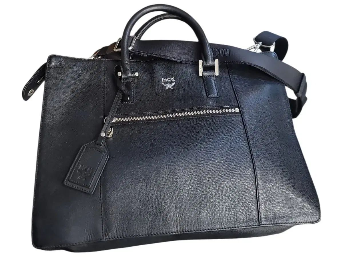 MCM ブラック 書類バッグ ブリーフケース ショルダーバッグ