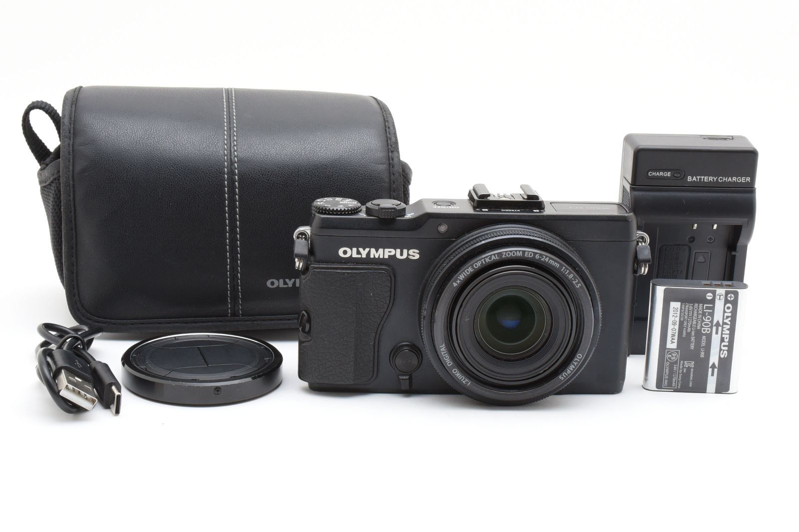 実用品] 完動 OLYMPUS STYLUS XZ-2 ブラック ケース付 オリンパス