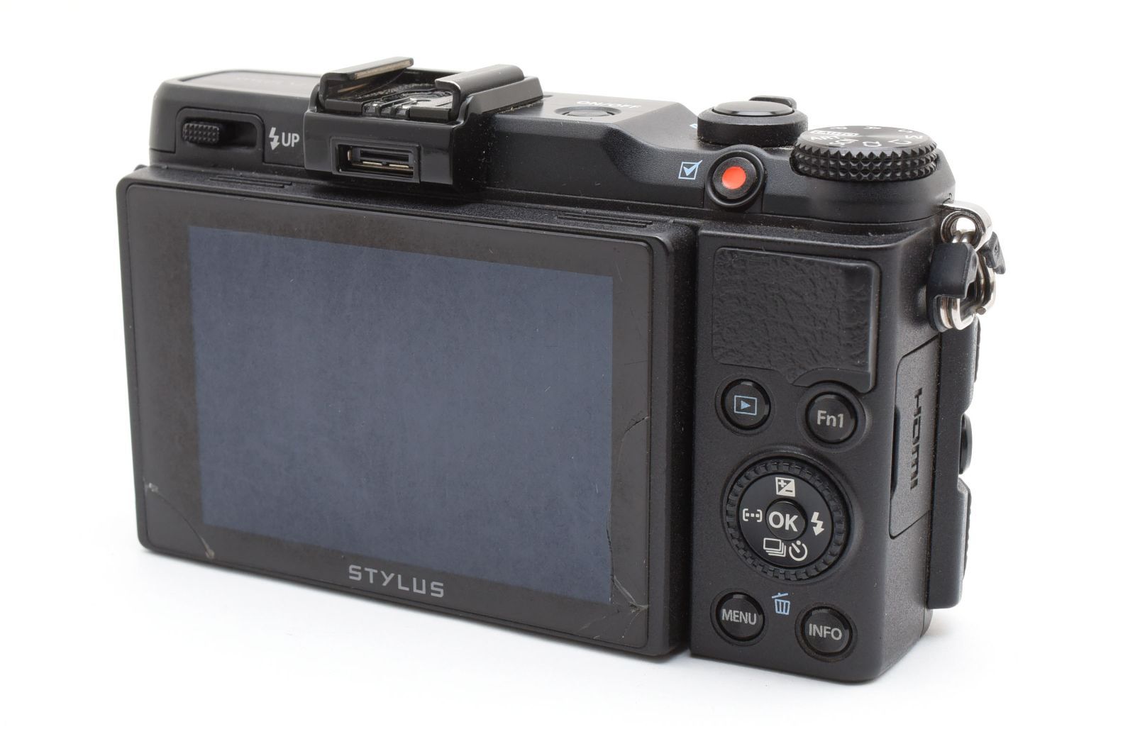 送料無料】[実用品] 完動 OLYMPUS STYLUS XZ-2 ブラック ケース付 