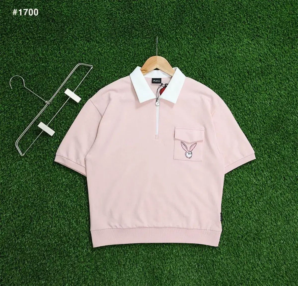 マルボンゴルフ ラビット ポケット ハーフジップ ポロTシャツ