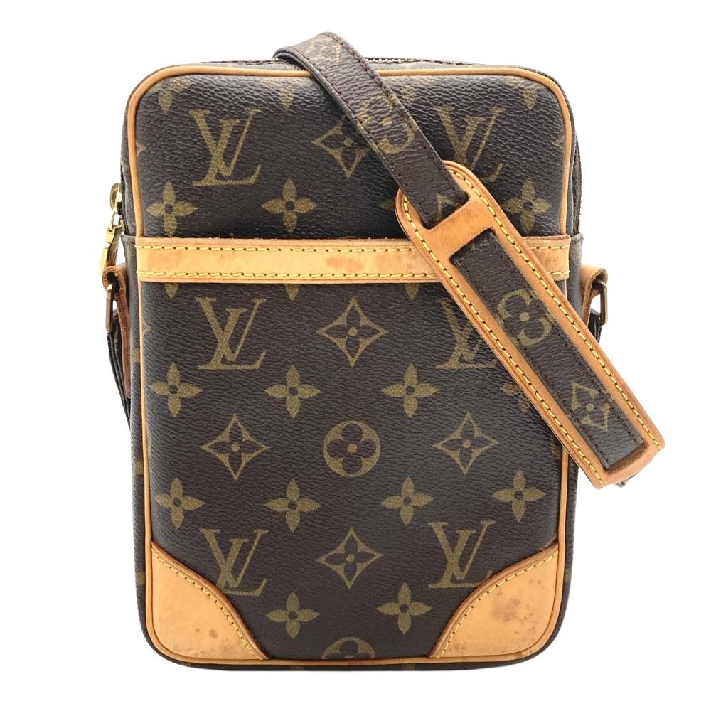 ルイヴィトン LOUIS VUITTON ダヌーブ ショルダーバッグ モノグラム キャンバス M45266 ブラウン TH2069 レディース【中古】