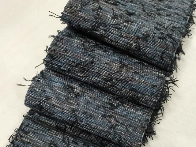 平和屋着物●男性　角帯　髭紬　霞文　正絹　逸品　未使用　CABG2959dy