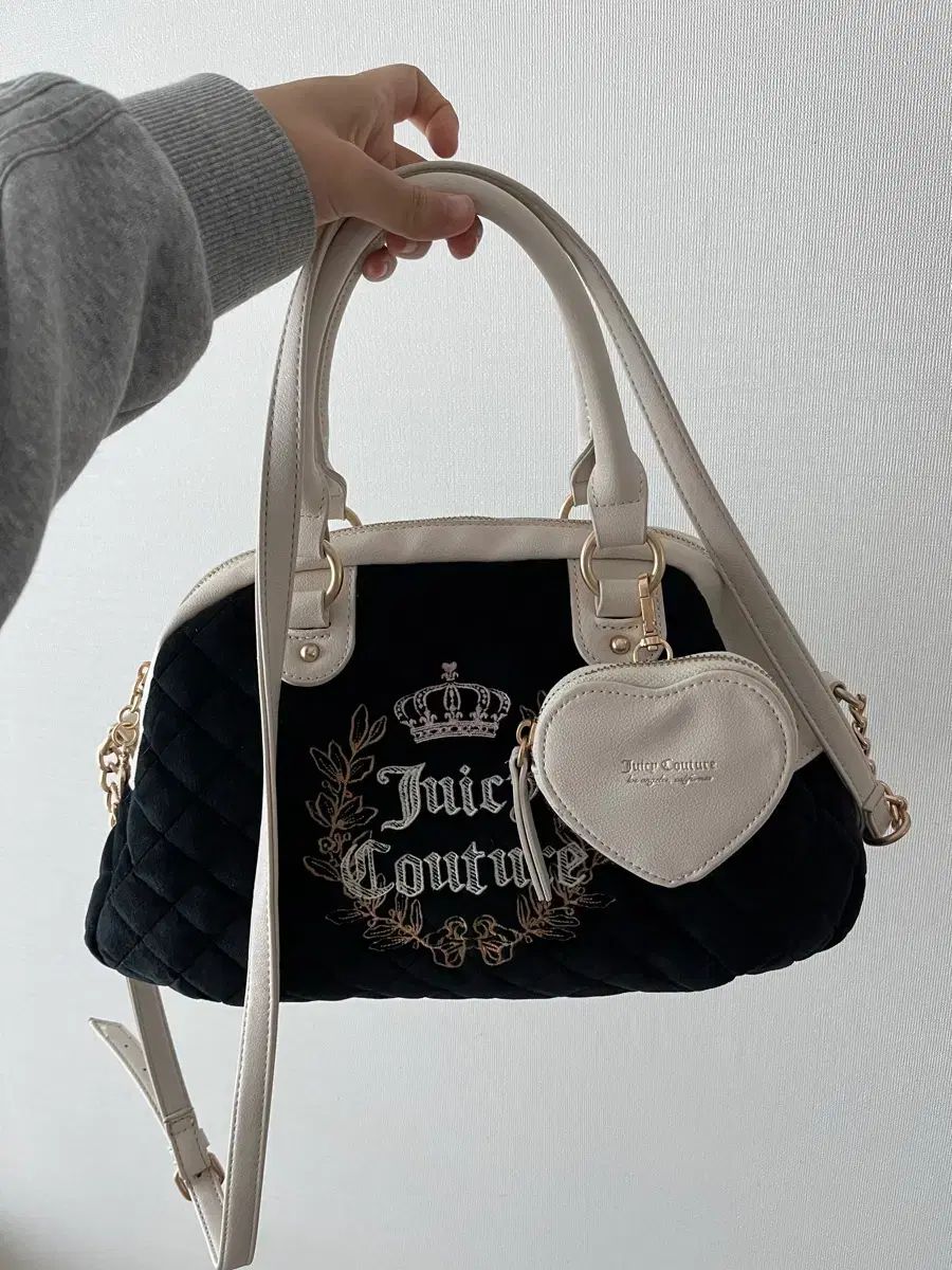 JUICY COUTURE ジューシークチュール ブラック キルティング バックパック ハート 財布 キーホルダー