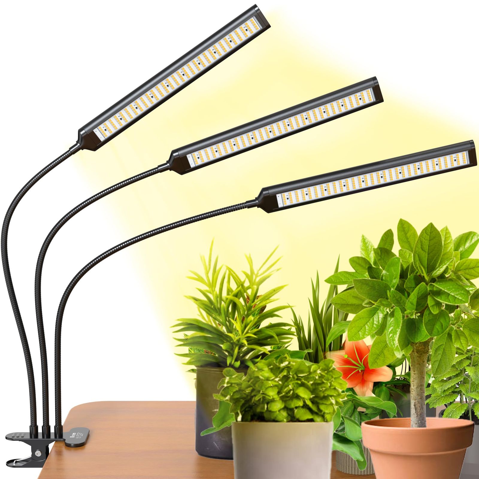 【公式】BRIM(ブリム) FLORA 植物育成ライト LED 【国内ブランド】調光 タイマー クリップ式 フルスペクトル 26W 3000K (3ヘッド, BK 暖色系)as 8d7673d3