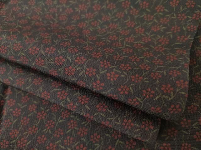 平和屋着物●上質な小紋　小花文　正絹　逸品　AABI4410ck